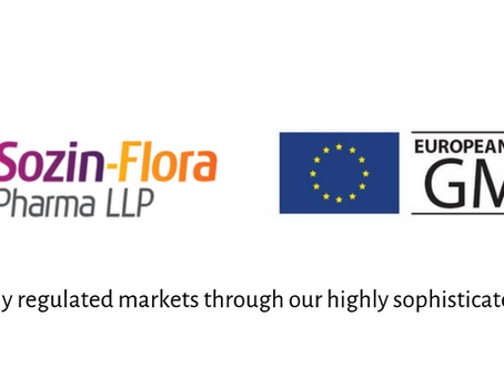 Read more about the article Sozin Flora Pharma get EU GMP Approval!